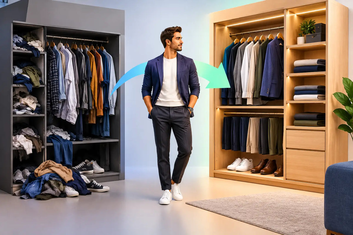 Hybrid Wardrobe Transformation for Modern Men
