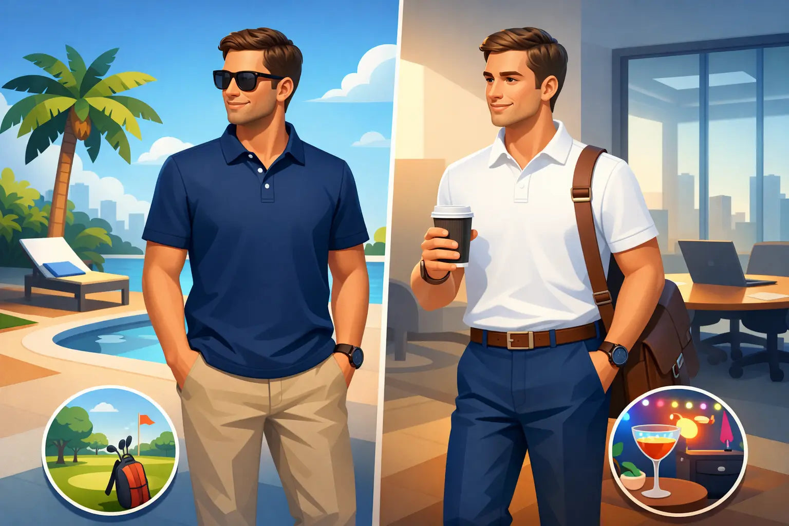 Can Men Wear Polos Untucked? Yes - Here’s When